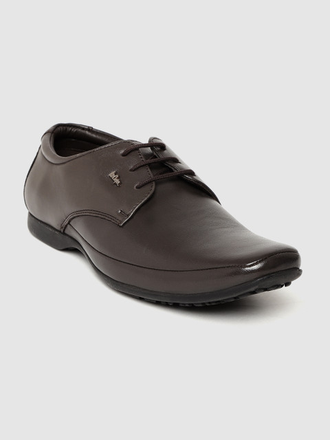 

Lee Cooper Men Coffee Brown Solid Semiformal Derbys