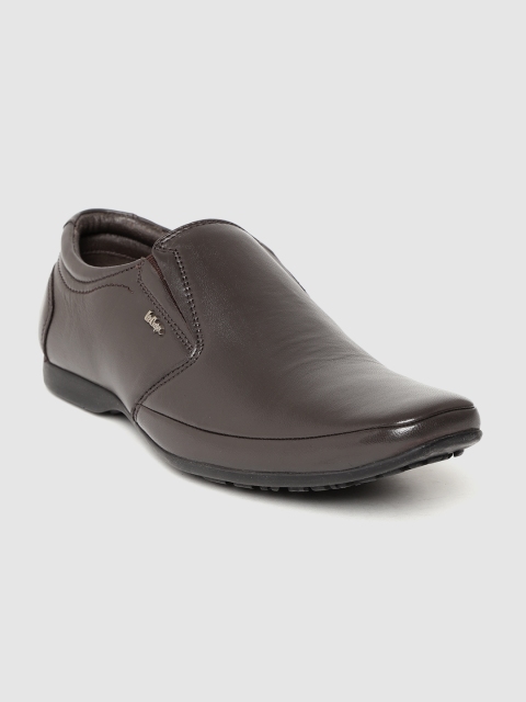 

Lee Cooper Men Coffee Brown Solid Semiformal Slip-Ons