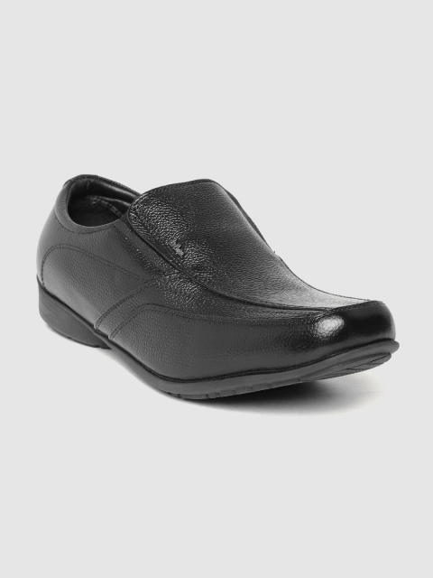 

Lee Cooper Men Black Solid Semi-Formal Leather Slip-Ons