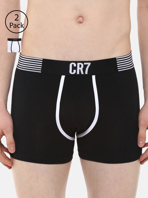 

CR7 Cristiano Ronaldo Men Pack of 2 Trunks, White