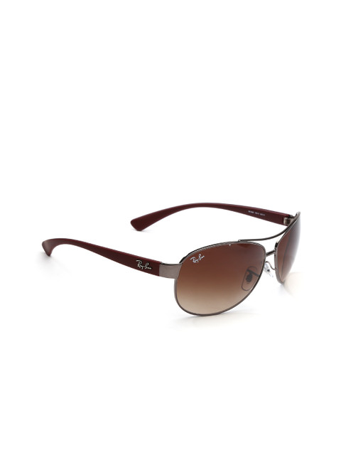 

Ray-Ban Men Oval Sunglasses 0RB3386I106/1363-106/13, Brown