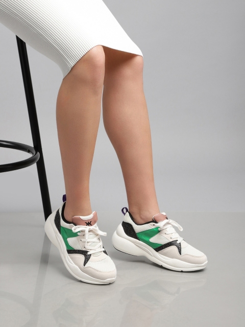 

Kook N Keech Women Off-White Sneakers