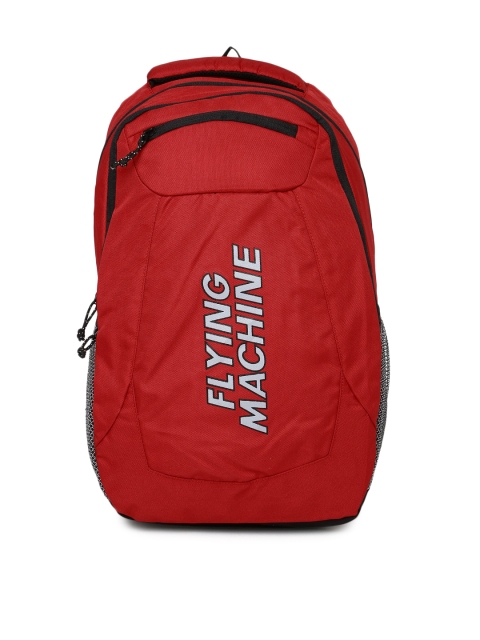 

Flying Machine Unisex Red Backpack