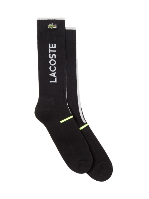 

Lacoste Men Black Printed Calf Length Socks