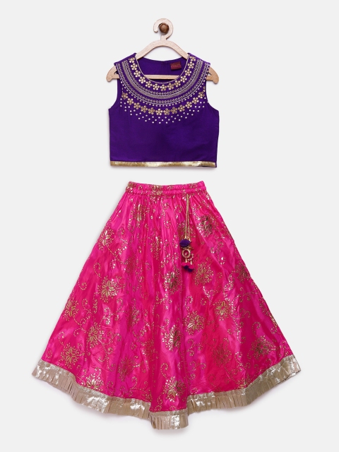 

Twisha Purple & Pink Ready to Wear Lehenga with Blouse