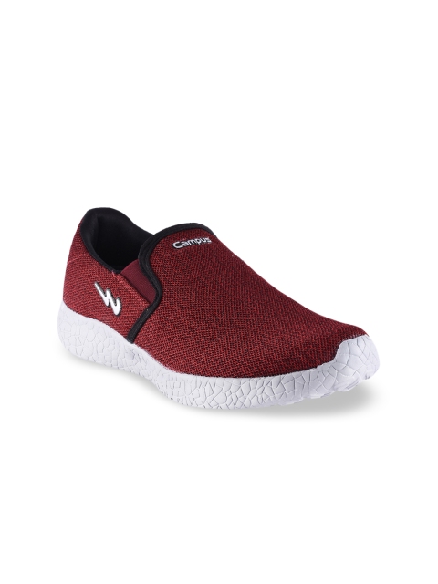 

Campus Men Burgundy Mesh Running Shoes