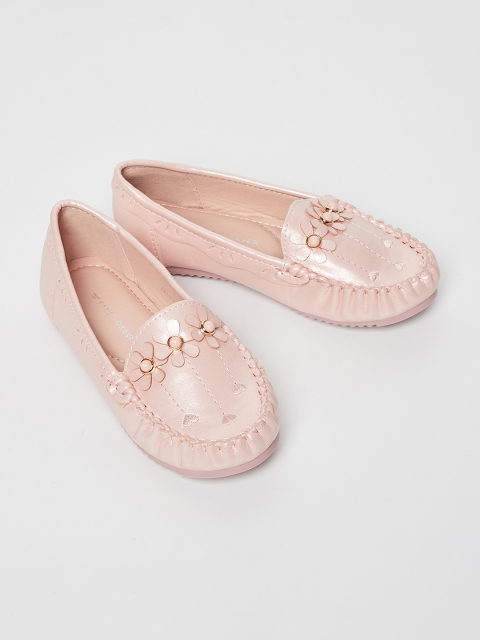 

Fame Forever by Lifestyle Girls Pink Embellished Loafers