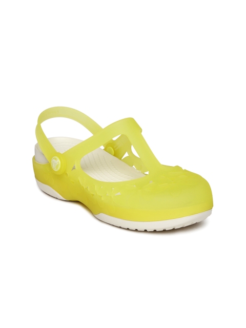 

Crocs Carlie Women Yellow White Clogs