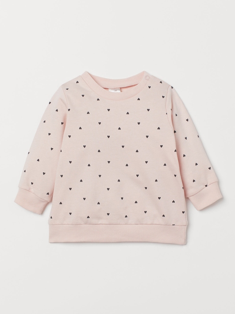 

H&M Boys Pink Printed Cotton Sweatshirt