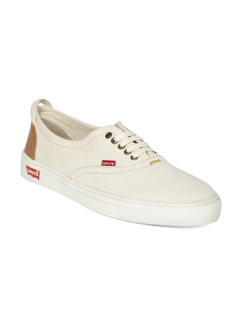 

Levis Men Off-White Denim Casual Shoes