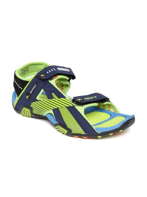

Sparx Men Navy Sports Sandals, Navy blue