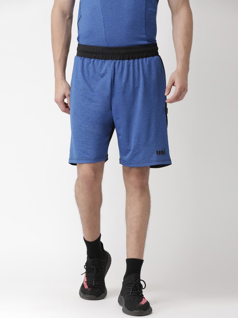 

USI UNIVERSAL Men Blue Solid Regular Fit Sports Shorts