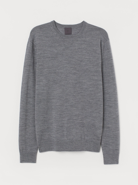 

H&M Grey Merino Wool Jumper