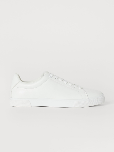 

H&M Women White Solid Trainers