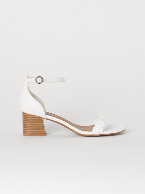 

H&M Women White Sandals