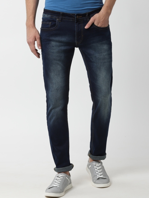 

Peter England Casuals Men Blue Skinny Fit Mid-Rise Clean Look Stretchable Jeans