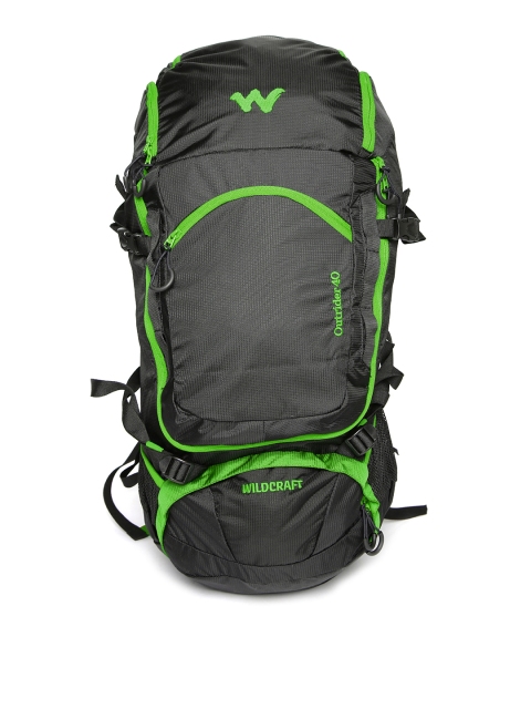 

Wildcraft Unisex Black Outrider Plus Green Rucksack