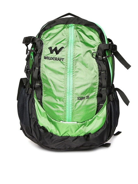 

Wildcraft Unisex Green & Black Eiger Plus Rucksack