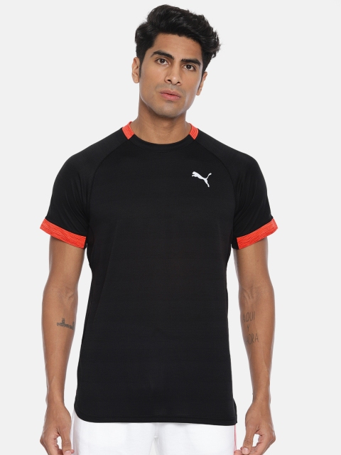 

Puma Men Black Solid Round Neck GetFast Thermo-R+Training & Running T-shirt