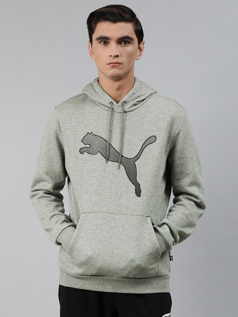 

Puma Men Grey Printed KA Hoody FL Hooded Sweatshirt