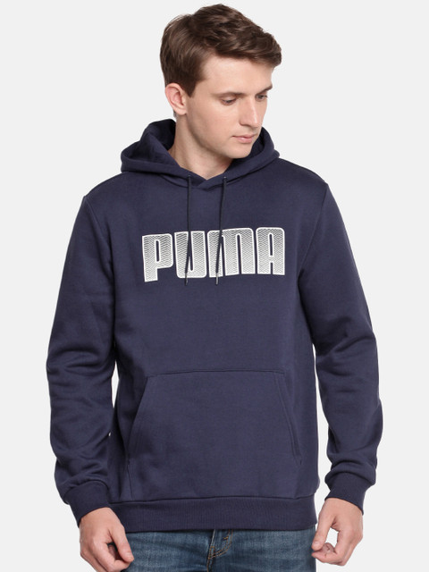 

Puma Men Navy Blue Printed KA Hoody FL Hooded Sweatshirt