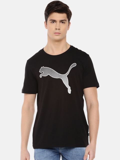 

Puma Men Black Solid KA Round Neck T-shirt