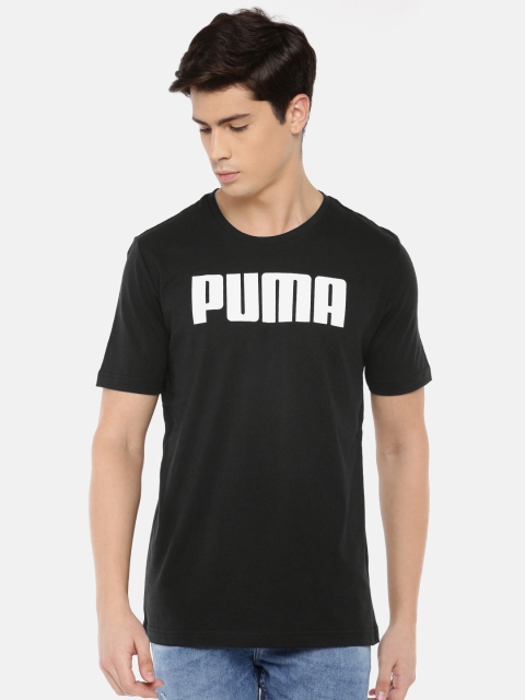 

Puma Men Black & White Printed Active KA Round Neck DryCell Tshirt