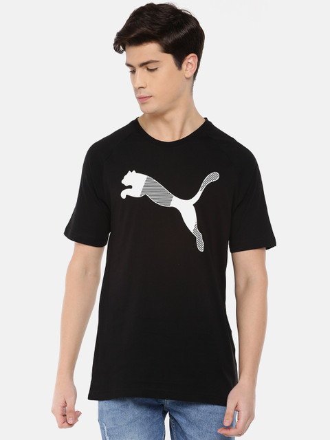 

Puma Men Black & White Printed Modern Sports DryCell Tshirt