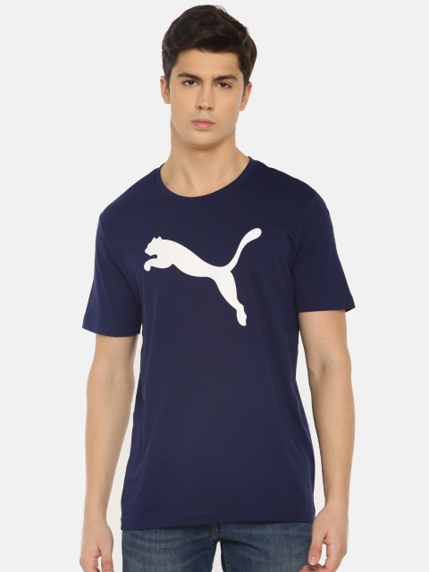 

Puma Men Navy Blue Solid Active KA dryCELL Round Neck T-shirt