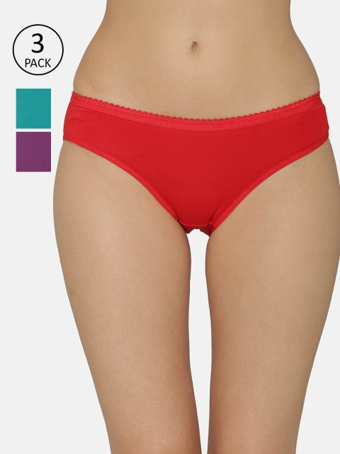 

ABELINO Women Pack of 3 Assorted Basic Briefs PANTYLYPLAIN1