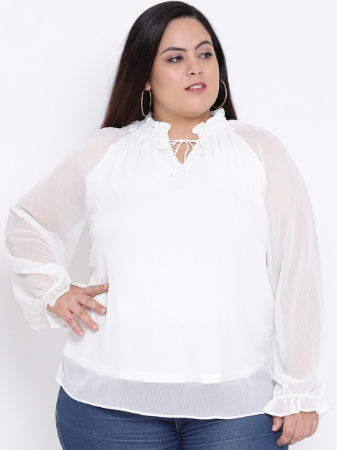 

Oxolloxo Women White Solid Top