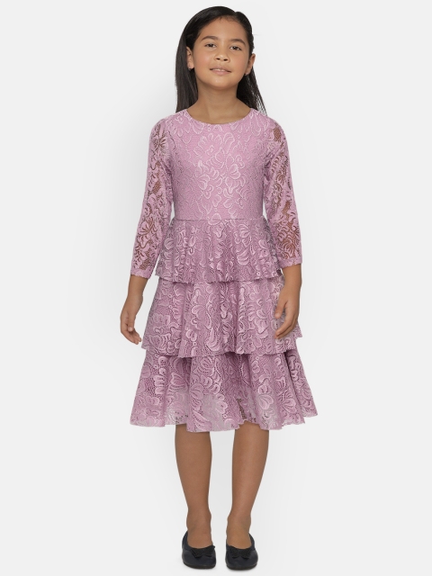 

Allen Solly Junior Girls Purple A-Line Dress
