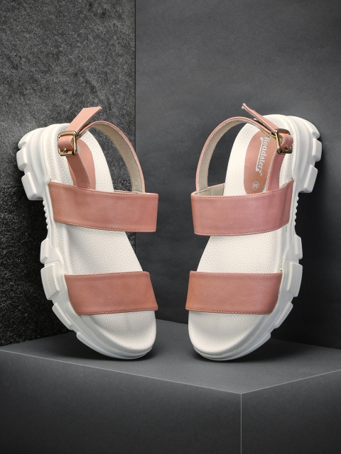

Roadster Women Peach-Coloured Solid Comfort Heels