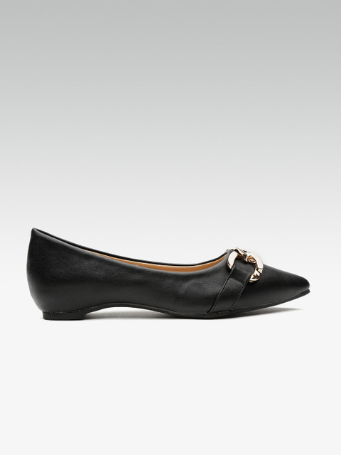 

Carlton London Women Black Solid Ballerinas