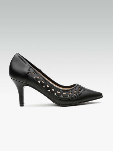 

Carlton London Women Black Solid Pumps