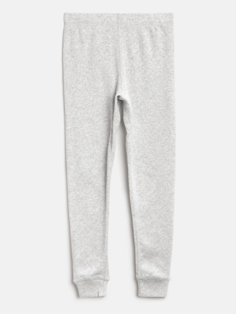 

Marks & Spencer Boys Grey Melange Self-Design Thermal Bottoms