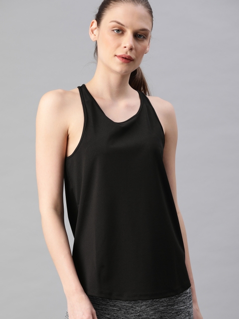 

DressBerry Women Black Solid Tank Top