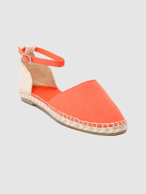 

Marks & Spencer Women Orange & Beige Colourblocked Espadrilles Flats