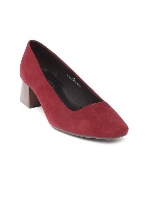 

Marks & Spencer Women Burgundy Solid Formal Pumps