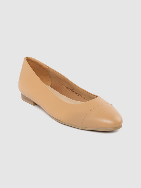 

Marks & Spencer Women Tan Brown Leather Ballerinas