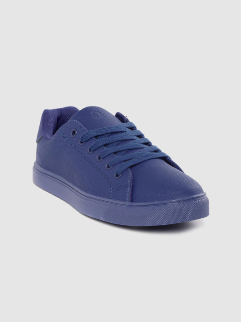 

United Colors of Benetton Women Blue Textured Sneakers