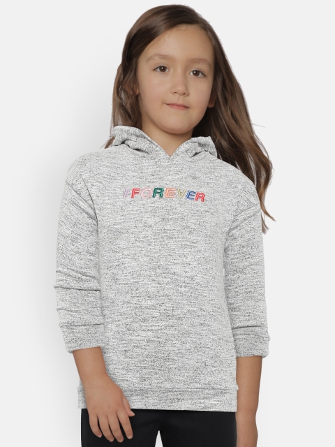 

Marks & Spencer Girls Grey Melange Solid Hooded Sweatshirt