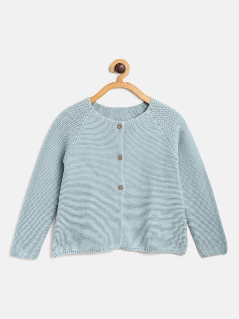 

Marks & Spencer Girls Blue Solid Cardigan