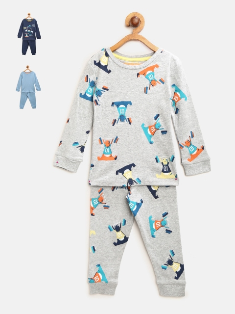 

Marks & Spencer Boys Pack of 3 Night Suits T863001Z, Blue