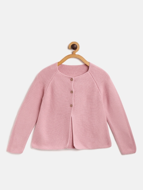 

Marks & Spencer Girls Dusty Pink Solid Cardigan