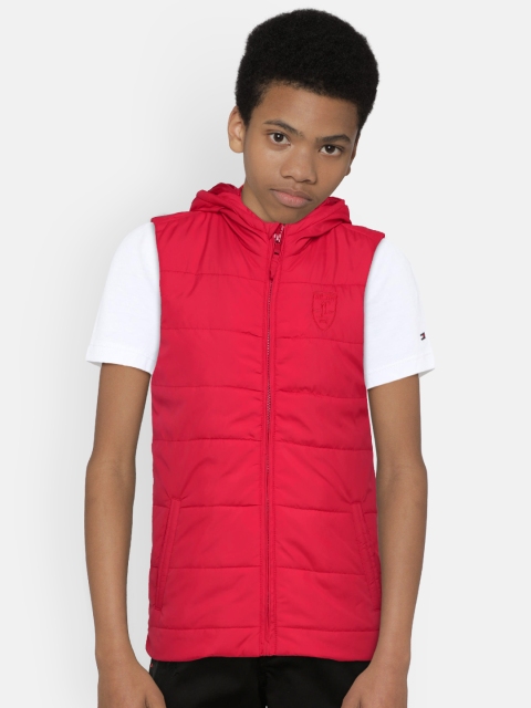 

Indian Terrain Boys Red Solid Padded Jacket