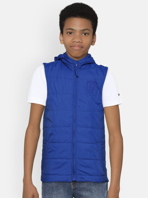 

Indian Terrain Boys Blue Solid Padded Jacket