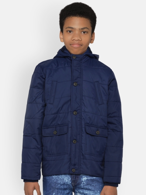 

Indian Terrain Boys Blue Solid Padded Jacket