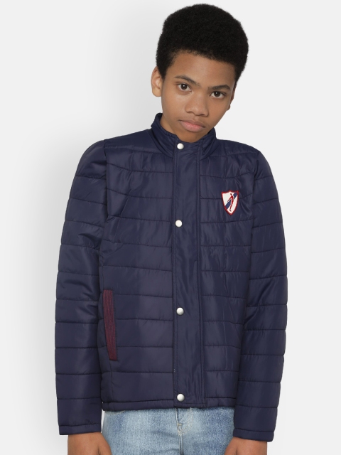 

Indian Terrain Boys Blue Solid Padded Jacket