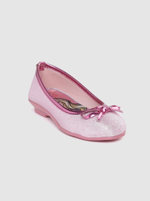 

Barbie Girls Pink Shimmer Ballerinas with Bow Detail